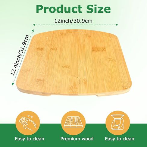 Sliding Board for Thermomix TM6 TM5,Tailored Wooden Board Compatible With Thermomix TM6 Effortless Moving Replacement Thermomix Accessories,Fits for Thermomix kitchen Aid Accessories And Attachments in Kuwait