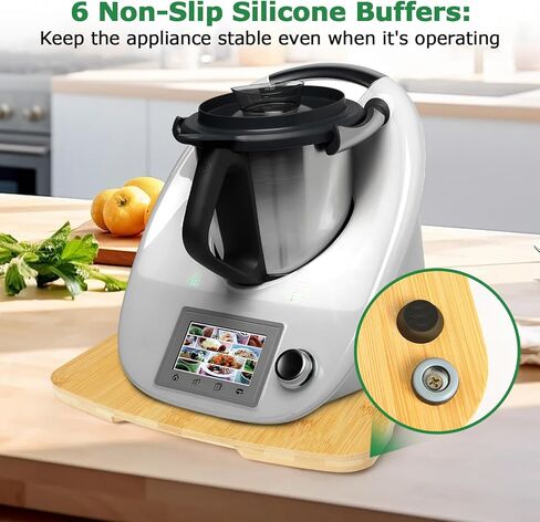 Sliding Board for Thermomix TM6 TM5,Tailored Wooden Board Compatible With Thermomix TM6 Effortless Moving Replacement Thermomix Accessories,Fits for Thermomix kitchen Aid Accessories And Attachments in Kuwait