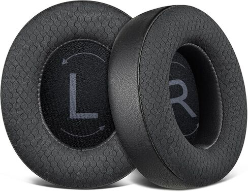 SOULWIT Mesh Fabric Replacement Earpads for Raycon Fitness/Everyday Headphones, Ear Pads Cushions with High-Density Memory Foam - Black in Saudi Arabia