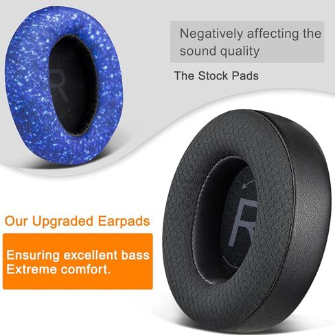 SOULWIT Mesh Fabric Replacement Earpads for Raycon Fitness/Everyday Headphones, Ear Pads Cushions with High-Density Memory Foam - Black in Saudi Arabia