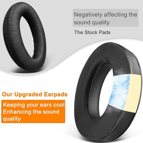 SOULWIT Cooling Gel Replacement Ear Pads for Bose Aviation X A10/A20 Headset, EarPads Cushions with High-Density Noise Isolation Foam - Black in Saudi Arabia