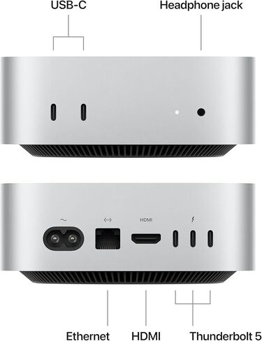 Apple 2024 Mac mini Desktop Computer with M4 Pro chip with 12‑core CPU and 16‑core GPU, 64GB Unified Memory, 8TB SSD Storage, Gigabit Ethernet in Saudi Arabia