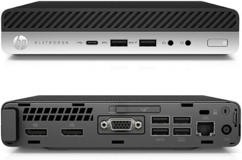 HP Elitedesk 800 G3 Mini Computer PC Desktop w/ 21.5" FHD Monitor, Intel i5-7500, 3.6GHz, 16GB DDR4 RAM, 512GB SSD, USB WiFi, Bluetooth, Displayport, Windows 11 Pro (Renewed) in Saudi Arabia