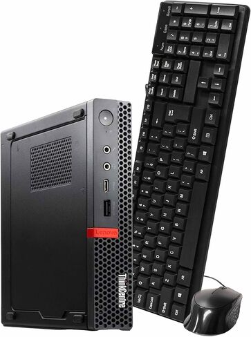 Lenovo M720Q ThinkCentre Mini PC | Windows 11 Pro | Intel I5-8400T | 32GB RAM + 1TB NVME | لوحة المفاتيح + الماوس | 5g wifi + bt | كمبيوتر سطح المكتب الصغير أو المكتب (متجدد) in Saudi Arabia