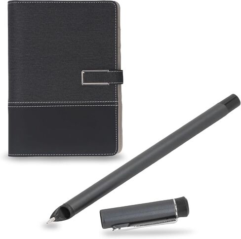 VBESTLIFE PEN SMART و NOTERS ، مجموعة كتابة BT SMARTPEN ، ودعم التعرف على المعرفة الضوئية ، والمزامنة في الوقت الفعلي للرقمنة ، وتخزين ، ومشاركة ملاحظات الورق (الترقيع الأسود) in Kuwait