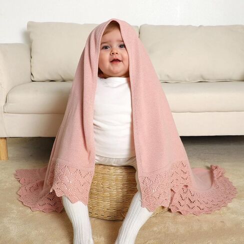 Hadetoto Baby Essentials بطانية أطفال ناعمة ومريحة مصنوعة من القطن بنسبة 100%، بطانية وافل للأطفال الصغار الذين يتلقون بطانيات الأطفال حديثي الولادة من الأولاد والبنات - أخضر داكن in Kuwait