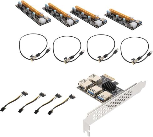 Artibetter PCI E Extender Card Port USB محول USB مع توسيع قابس طرفي مستقر PCI Express لأجهزة كمبيوتر سطح المكتب لا طاقة خارجية مطلوبة مطلوبة بيانات موثوقة نقل البيانات in Saudi Arabia