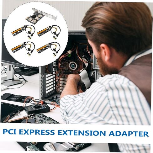 Artibetter PCI E Extender Card Port USB محول USB مع توسيع قابس طرفي مستقر PCI Express لأجهزة كمبيوتر سطح المكتب لا طاقة خارجية مطلوبة مطلوبة بيانات موثوقة نقل البيانات in Saudi Arabia
