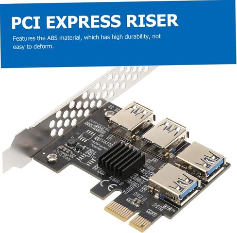 Artibetter PCI E Extender Card Port USB محول USB مع توسيع قابس طرفي مستقر PCI Express لأجهزة كمبيوتر سطح المكتب لا طاقة خارجية مطلوبة مطلوبة بيانات موثوقة نقل البيانات in Saudi Arabia