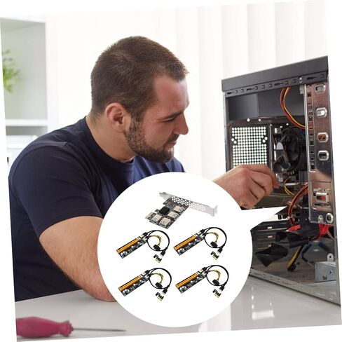 Artibetter PCI E Extender Card Port USB محول USB مع توسيع قابس طرفي مستقر PCI Express لأجهزة كمبيوتر سطح المكتب لا طاقة خارجية مطلوبة مطلوبة بيانات موثوقة نقل البيانات in Saudi Arabia
