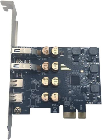 PCIE إلى USB 3.0 + USB-C بطاقة توسيع 5 جيجابت في الثانية من 1 إلى 4 محول سطح المكتب مع وحدة تحكم D720201 ، فاصل 4 شروط (لا يوجد إصدار منفذ للطاقة) in Saudi Arabia