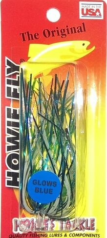 Howie's Tackle Blue Donkey Glow Howie Fly Fishing Lure 1 Rigged Fly in Saudi Arabia