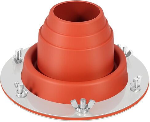 Stove Jack Kit for Tent,Flexible Silicone High Temp Stove Jack Fitting Pipe OD 1 3/4" to 3 1/4",Tent Stove Jack for Bell Tent/Yurt/Wood Burner (Red) in Saudi Arabia