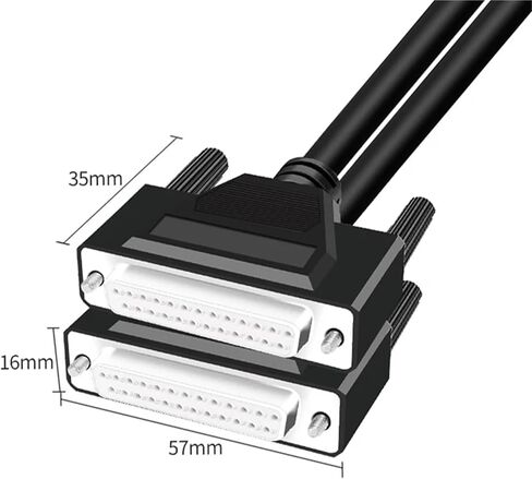 1PCS 26AWG الصف الصناعي DB9 DB15 DB25 كابل التسلسلي مع سلك طرفي الموصلات الإناث من 1-20 متر 9PIN كابل المنفذ المتوازي (DB25 أنثى ، 15 م) in Saudi Arabia