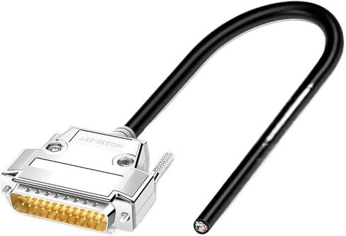 1Pcs DB9 DB15 DB25 Connector Cable 24AWG 9/15/25 Pin Soldering-Free Signal Line Male Female RS232 Serial Port Shielded Data Wire(DB15 Metal Female,1M) in Saudi Arabia