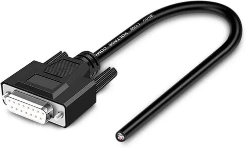 1Pcs DB9 DB15 DB25 Connector Cable 24AWG 9/15/25 Pin Soldering-Free Signal Line Male Female RS232 Serial Port Shielded Data Wire(DB15 Metal Female,1M) in Saudi Arabia