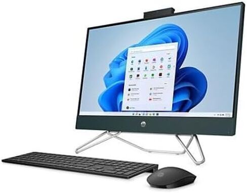 HP AIO-24-CB1092DS Business All-in-One Desktop 2023 23.8" FHD 1920x1080 Touchscreen, Intel i5-1235U 10-Core Intel Iris Xe Graphics, 16GB DDR4 1TB SSD Wi-Fi Bluetooth 5.2 Windows 11 Pro Dark Green in Saudi Arabia