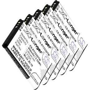 Cameron Sino (5PCS) Replacement Battery for Re'tevis BL19 BL22 DT22 RT15 RT19 RT22 RT22S RT619 RT622 950mAh/3.7V in Saudi Arabia