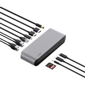 Belkin Connect Thunderbolt 4 Docking Station, 5-in-1 USB-C Multiport Core Hub w/ 96W Power Delivery for Mac, Windows, Single 8K or Dual 4K Display, Thunderbolt 4 Cable & Power Supply Included in Kuwait