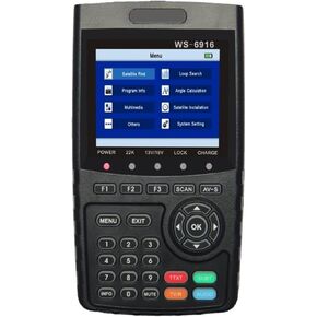 الباحث عن الأقمار الصناعية الرقمية ، WS-6916 HD DVB-S/S2 FTA Finder مع MPEG-2/MPEG-4 متوافق ، مكتشف الأقمار الصناعية in Kuwait