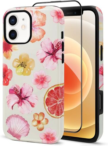 SOKAD Magnetic Horizontal Stripes Phone Case for iPhone 15 Pro, Cute Navy Blue Striped Line Pattern Compatible with Magsafe Matte Protective Case Cover with Screen Protector for Girls Women in Saudi Arabia
