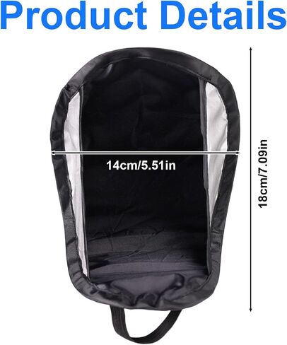 2PCS Sun Sun Shown ، HOPERIPE SUN SHEILD SUN SHIELD للسيارة والخارجية ، استخدم غطاء مظلة الهاتف الشامل لجميع الرؤية على شاشة الهواتف الذكية (أسود) in Kuwait