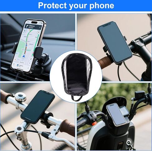 2PCS Sun Sun Shown ، HOPERIPE SUN SHEILD SUN SHIELD للسيارة والخارجية ، استخدم غطاء مظلة الهاتف الشامل لجميع الرؤية على شاشة الهواتف الذكية (أسود) in Kuwait