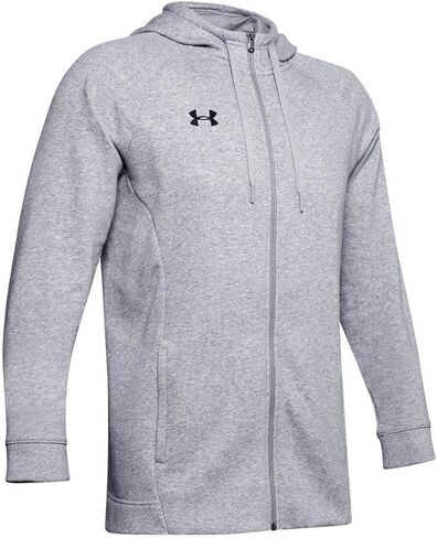 Under Armour Mens Hustle Fleece Full Zip Hoody Gray LG in Saudi Arabia