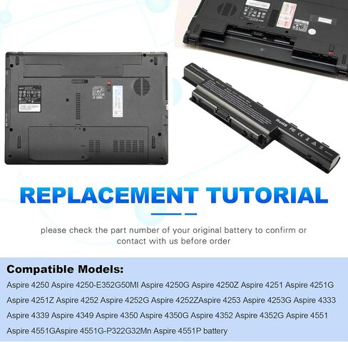 TREE.NB New 9 Cell 7800mAh Laptop Battery for Dell Studio 1735 1736 1737 KM973 RM791 US in Kuwait