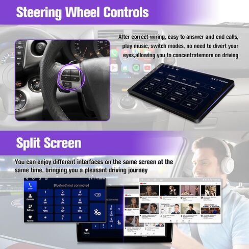 Android Car Radio Upgrade for Toyota RAV4 2006 2007 2008 2009 2010 2011 2012 with Wireless Carplay Android Auto, fit for J.B.L Version, 9 inch Screen/5G WiFi/GPS/SWC/Backup Camera/Bluetooth in Saudi Arabia