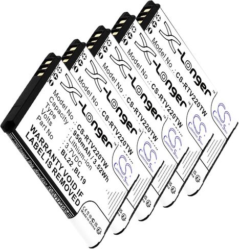 Cameron Sino (5pcs) بطارية بديلة لـ re'tevis BL19 BL22 DT22 RT15 RT19 RT22 RT22S RT619 RT622 950MAH/3.7V in Kuwait