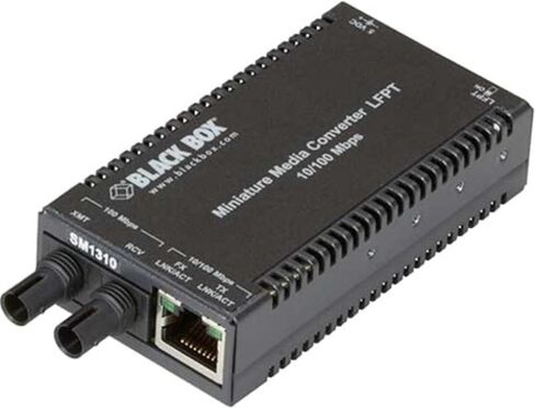 Network Box Box Black - LHC036A -R4 - محول الإرسال والوسائط المصغرة Multiiphiver Multiiver -Box أسود - 1 X Network (RJ -45) - 2 X St ST - منفذ DuPlexst - الوضع المفرد - Ethernet السريع - 100Base -T ، 100base -FX - in Saudi Arabia