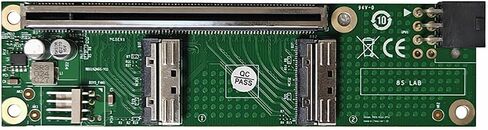 PCIE 5.0 x16 إلى بطاقة تقسيم محول MCIO 8I المزدوجة / مع قاعدة كاملة السرعة / كابل MCIO 50 سم-تمدد GPU الخارجي ، نقل البيانات عالي السرعة (بطاقة MCIO Dual Port X16) in Saudi Arabia