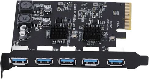 Sanpyl USB 3.2 Gen 2 بطاقة تمدد مستقر ناقل حركة 5 المنفذ من النوع A لأجهزة سطح المكتب ASM3142 in Saudi Arabia