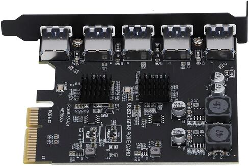 Sanpyl USB 3.2 Gen 2 بطاقة تمدد مستقر ناقل حركة 5 المنفذ من النوع A لأجهزة سطح المكتب ASM3142 in Saudi Arabia