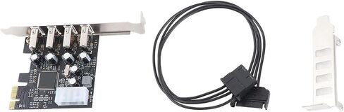 Sanpyl Desktop PC Internal Hub PCI E to USB Expansion Card Hub with 4 USB2.0 Ports,Easy Plug and Play for 10 8 7 OS X in Saudi Arabia
