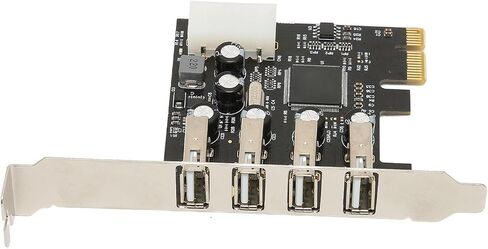 Sanpyl Desktop PC Internal Hub PCI E to USB Expansion Card Hub with 4 USB2.0 Ports,Easy Plug and Play for 10 8 7 OS X in Saudi Arabia
