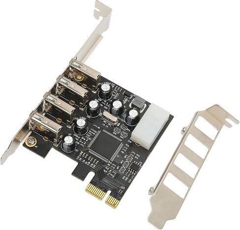 Sanpyl Desktop PC Internal Hub PCI E to USB Expansion Card Hub with 4 USB2.0 Ports,Easy Plug and Play for 10 8 7 OS X in Saudi Arabia