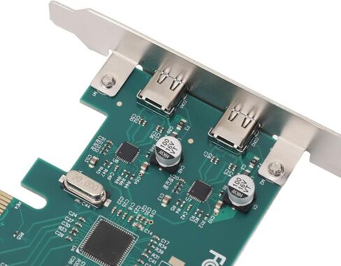 Sanpyl High Speed PCIe to Type C Adapter Card with Dual Ports, Versatile Compatibility, Remote Wake Up Function for PC Users in Saudi Arabia
