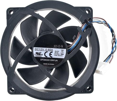 DF0802512RFUN 8CM 80 مم مروحة تبريد عالية السرعة 4500RPM 4-PON PWM DC12V 7.2W لحالة الكمبيوتر/CPU مبرد in Saudi Arabia