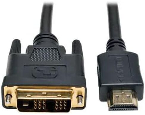 TRIPP LITE P566-003 HDMI إلى DVI-D Cable 3 FT ، محول محول M/M المرتبط بالذهب 1080 بكس in Saudi Arabia
