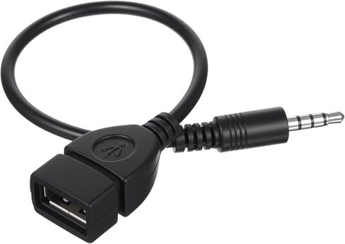 USB إلى Aux Audio Adapter ، سعة 3.5 مم من الذكور Aux Aux Aux Clop إلى USB 2.0 محول محول كابل محول 9 بوصة. in Kuwait