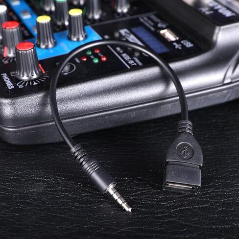 USB إلى Aux Audio Adapter ، سعة 3.5 مم من الذكور Aux Aux Aux Clop إلى USB 2.0 محول محول كابل محول 9 بوصة. in Kuwait