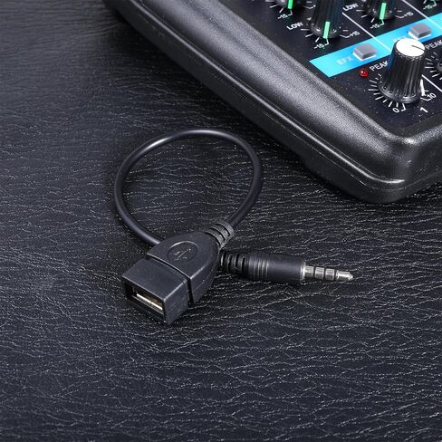 USB إلى Aux Audio Adapter ، سعة 3.5 مم من الذكور Aux Aux Aux Clop إلى USB 2.0 محول محول كابل محول 9 بوصة. in Kuwait