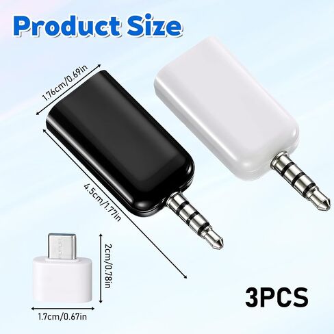 2 PCS AUX إلى محول USB AUX إلى محول الصوت 3.5 مم USB ANIVE in Kuwait