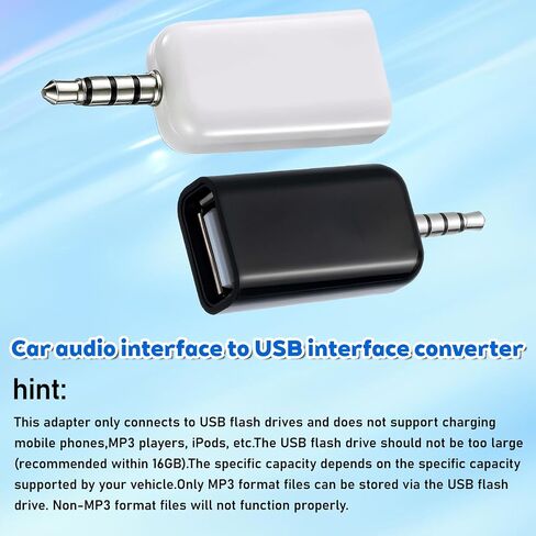 2 PCS AUX إلى محول USB AUX إلى محول الصوت 3.5 مم USB ANIVE in Kuwait