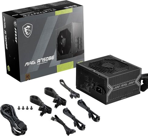 MSI MAG A650BE Gaming Power Supply - 80 Plus Bronze Certified 650W - شبه متوحد - ضوضاء ATX PSU (متجددة) in Saudi Arabia