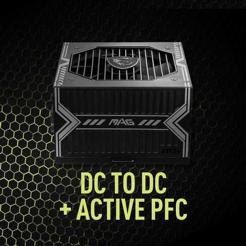 MSI MAG A650BE Gaming Power Supply - 80 Plus Bronze Certified 650W - شبه متوحد - ضوضاء ATX PSU (متجددة) in Saudi Arabia