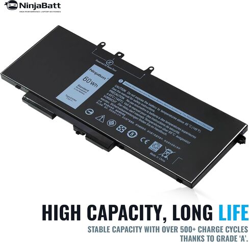 NinjaBatt Battery for Dell 33YDH 17 7000 7779 13 7353 17 7778 15 7778 15 7577 P30E 7786 7773 3779 G5 / 7588 3579 5587 G7 / G3 Latitude 13 3380 14 3490 – High Performance [15.2V/56Wh] in Kuwait