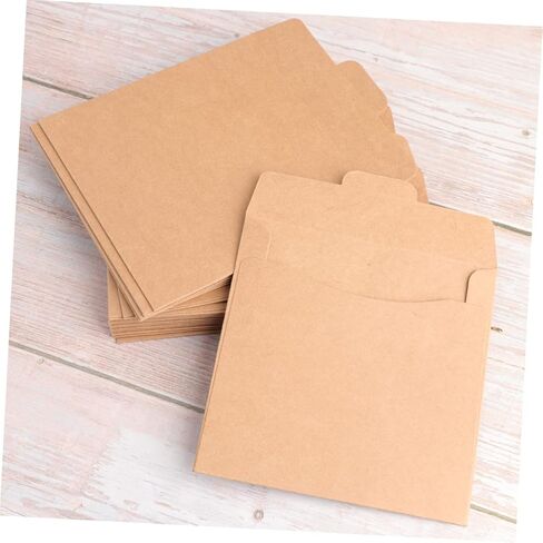 Cabilock 30pcs Kraft Paper CD DVD الأكمام من الورق المقوى لسهولة التخزين ونقل ملفات العميل in Saudi Arabia